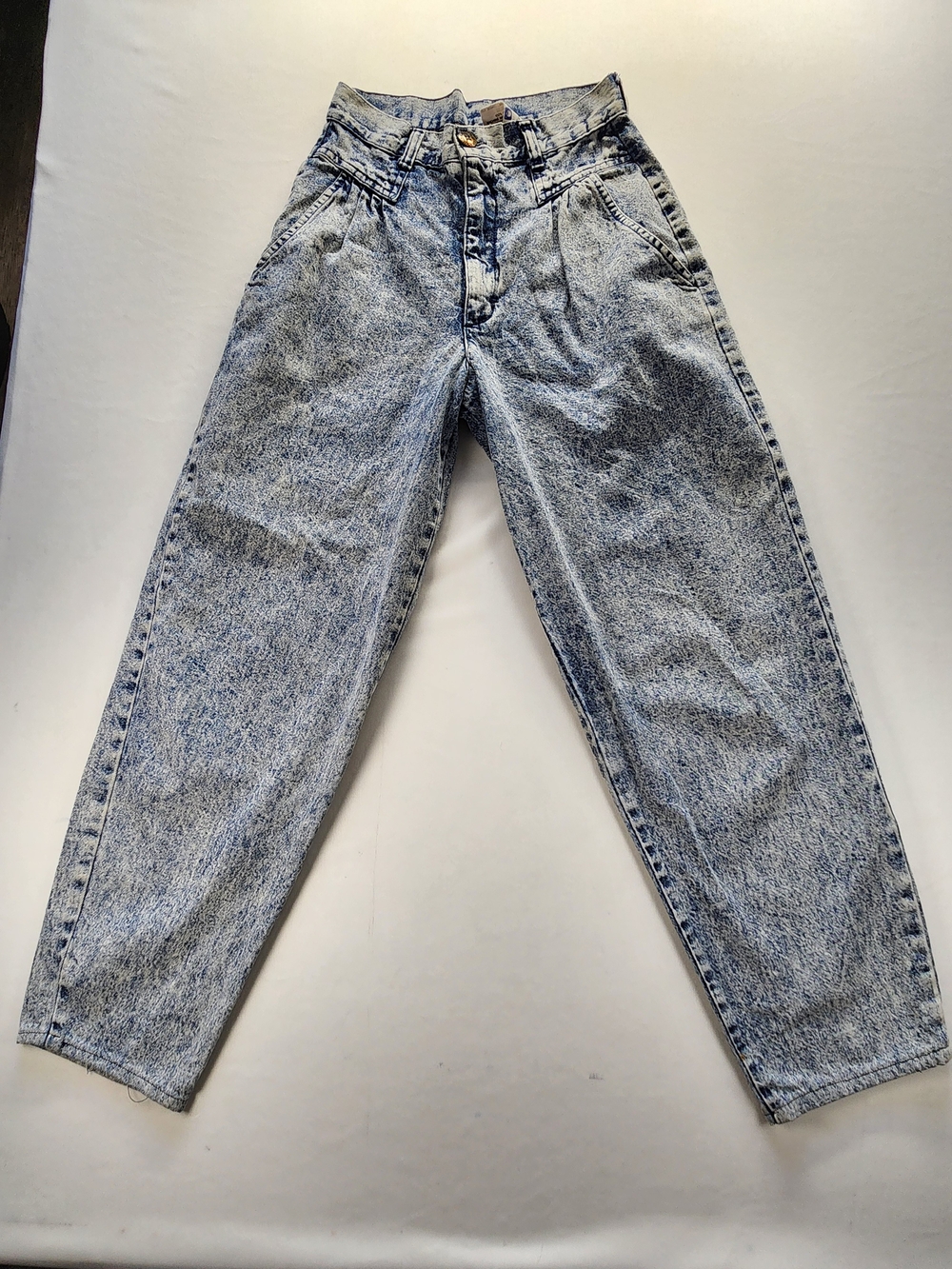 Cherokee Women's Acid Wash Blue Relaxed Jeans